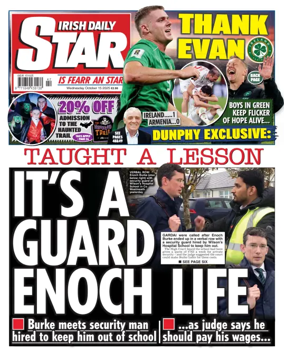 Cover of Irish Daily Star