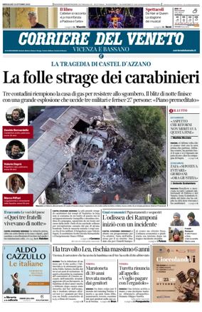 Cover of Corriere del Veneto (Vicenza e Bassano)