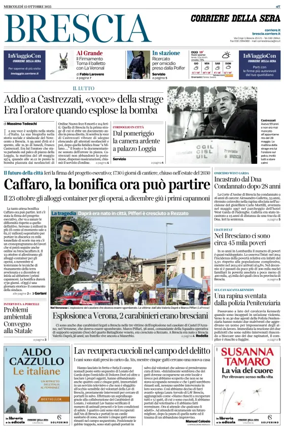 Cover of Corriere della Sera (Brescia)