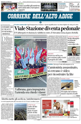 Cover of Corriere dell'Alto Adige