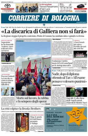 Cover of Corriere di Bologna