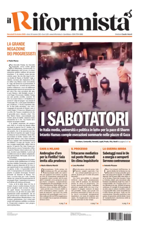 Cover of Il Riformista (Italy)