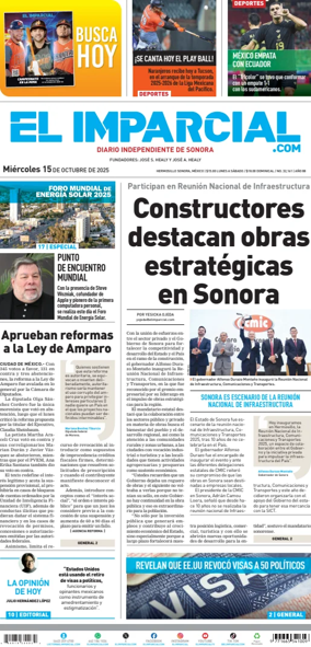 Cover of El Imparcial