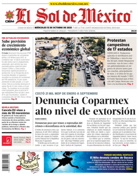 Cover of El Sol de Mexico