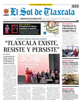 Cover of El Sol de Tlaxcala