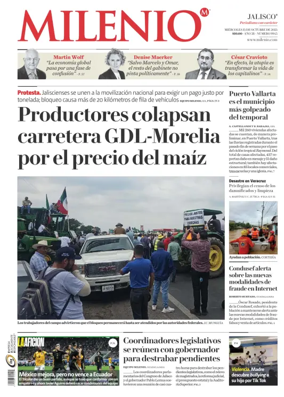 Cover of Milenio Jalisco