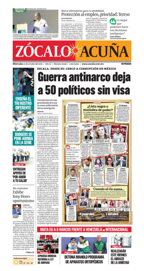 Cover of Zócalo Acuña