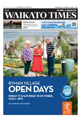 Cover of Waikato Times