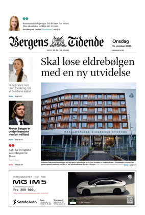 Cover of Bergens Tidende