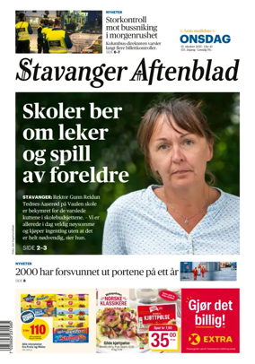 Cover of Stavanger Aftenblad