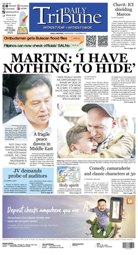 Cover of Daily Tribune (Philippines)