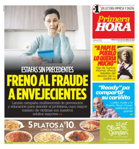 Cover of Primera Hora