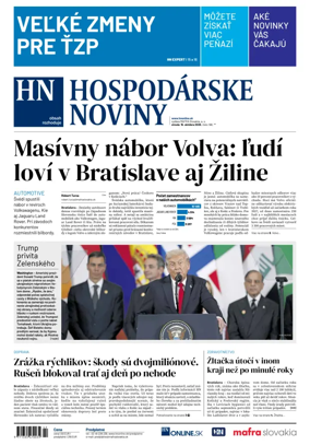 Cover of Hospodárske noviny