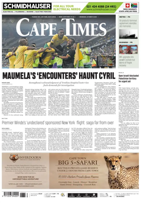 Cover of Cape Times
