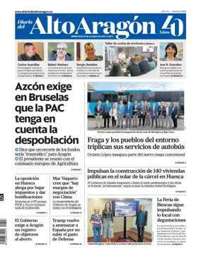 Cover of Diario del Alto Aragón