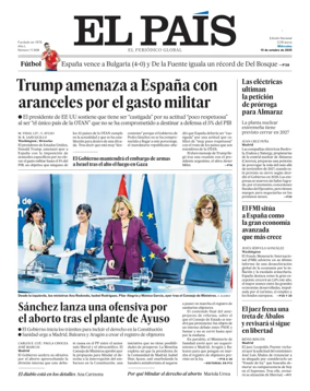 Cover of El País (Galicia)