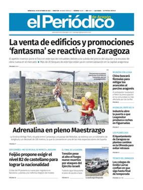 Cover of El Periódico Aragón