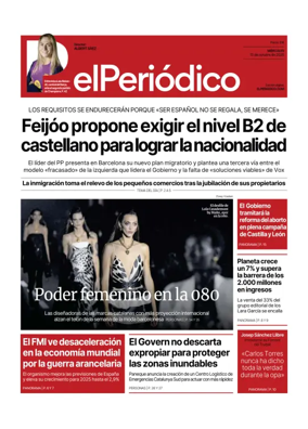 Cover of El Periódico de Catalunya (Castellano)