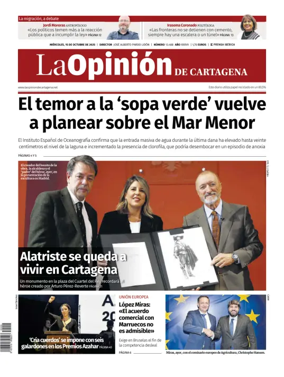 Cover of La Opinion de Murcia (Cartagena)