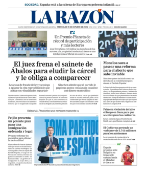 Cover of La Razon (Madrid)