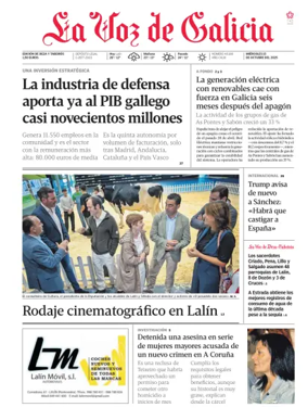 Cover of La Voz de Galicia (Deza)