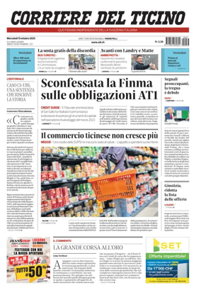 Cover of Corriere del Ticino