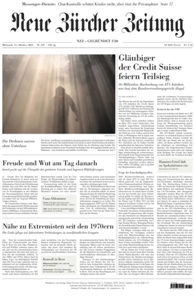 Cover of Neue Zürcher Zeitung