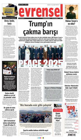 Cover of Evrensel Gazetesi