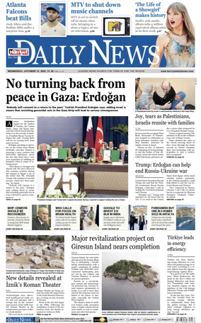 Cover of Hurriyet Daily News & Economic Review