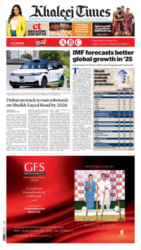 Cover of Khaleej Times
