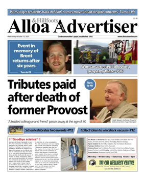 Cover of Alloa Advertiser