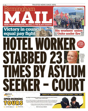 Cover of Birmingham Mail