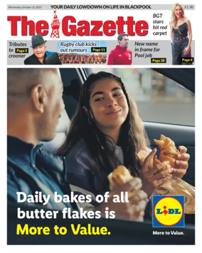 Cover of Blackpool Gazette