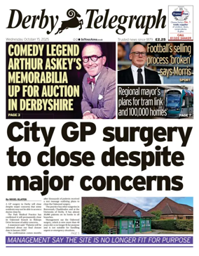 Cover of Derby Telegraph