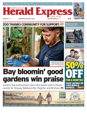 Cover of Herald Express (Torbay, Brixham & South Hams Edition)