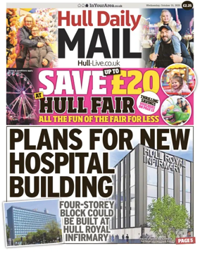 Cover of Hull Daily Mail
