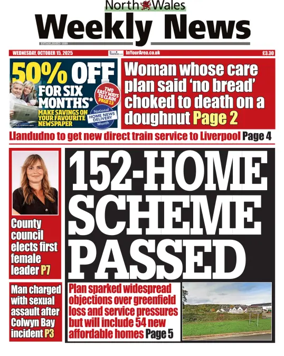 Cover of North Wales Weekly News