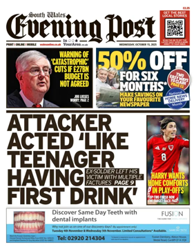Cover of South Wales Evening Post