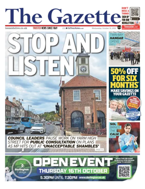 Cover of Teesside Evening Gazette