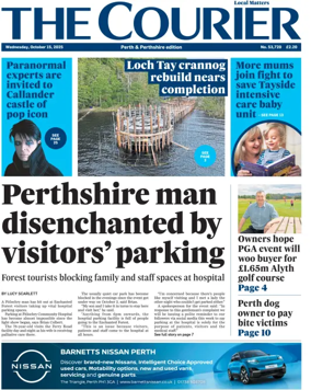 Cover of The Courier & Advertiser (Perth and Perthshire Edition)
