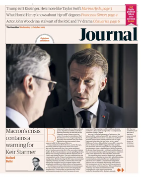 Cover of The Guardian e-paper Journal