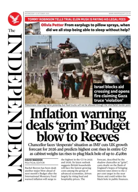 Cover of The Independent