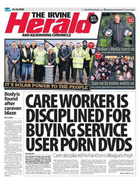 Cover of The Irvine Herald and Kilwinning Chronicle