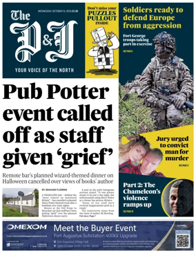 Cover of The Press and Journal (Highlands & Islands)