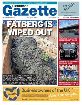 Cover of Uxbridge Gazette
