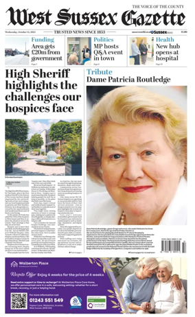 Cover of West Sussex Gazette