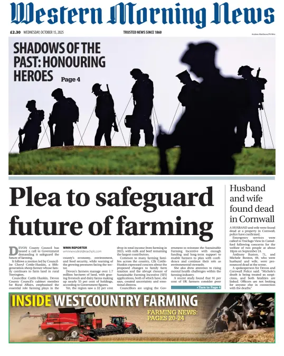 Cover of Western Morning News