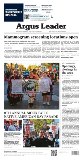 Cover of Argus Leader