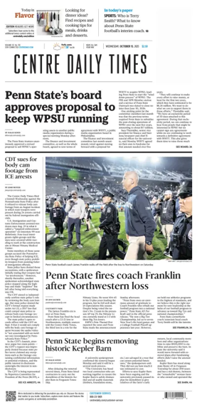 Cover of Centre Daily Times