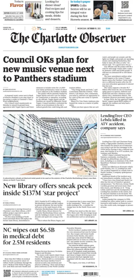Cover of The Charlotte Observer
